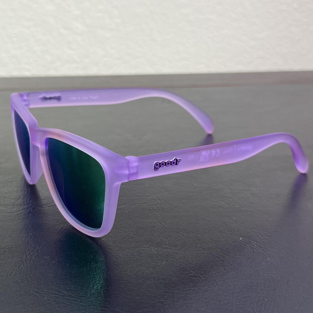 GOODR Lilac It Like That!!! Purple Frame Green Mirror Polarized Sunglasses